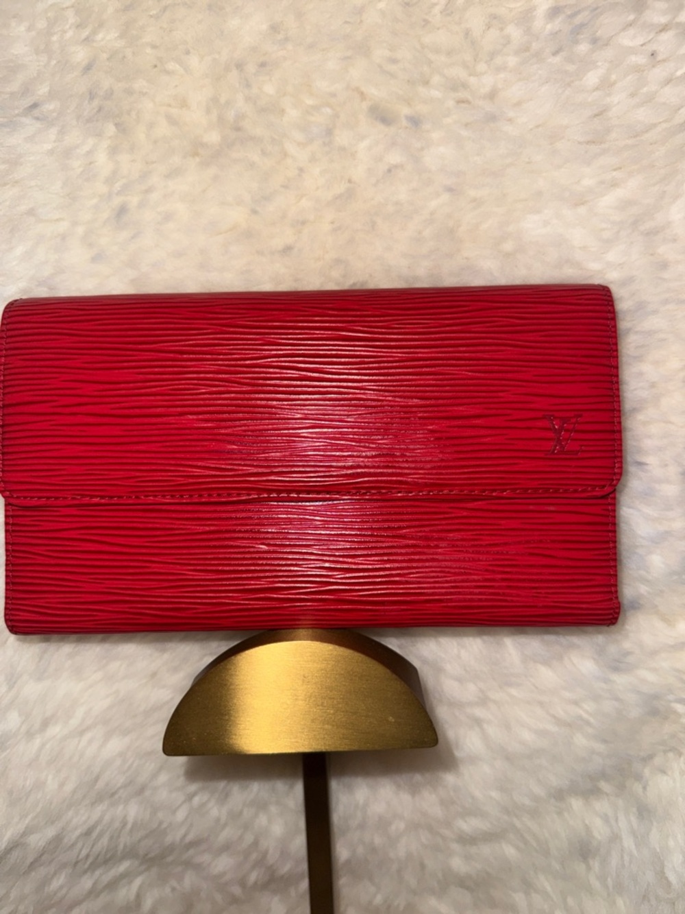 Louis Vuitton Red Epi Leather Wallet